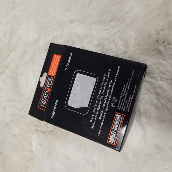 Harley Davidson Hot Pink Boxed Bootie Slippers Baby Infant 0-3 Months Girl Gift - Picture 4 of 6